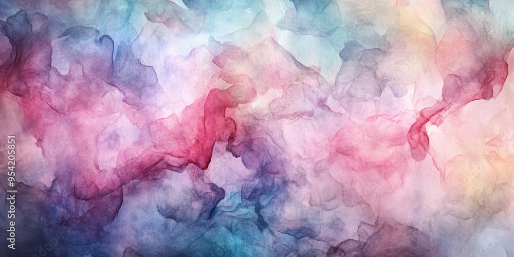 Poster a soft lavender and mauve watercolor background with gentle gradients creating a serene atmosphere t
