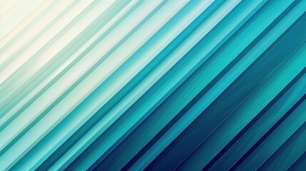 Fototapeta premium Abstract gradient design with diagonal lines in shades of blue and teal.