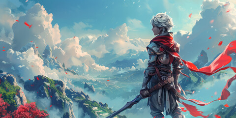 Game Character. Page Header or Banner