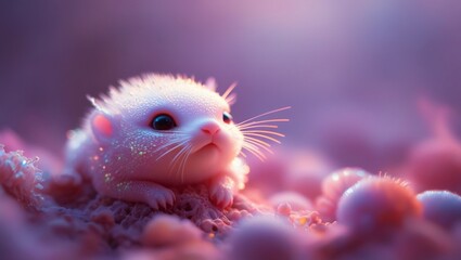 Pink Small Animal Wallpaper