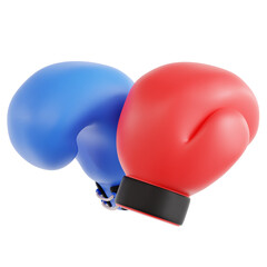 Boxing 3D Icon Illustration