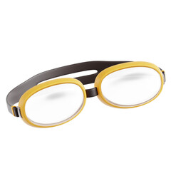 Swimming Goggles 3D Icon Illustration