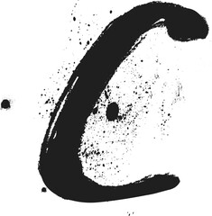 Hand written graffiti font type alphabet C. Spray Painted Graffiti letter ABC, hand painted Vector of the alphabet C. Spray paint graffiti alphabet C Isolated Vector, letter C written with brush .eps8