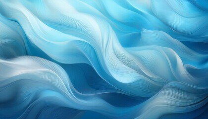 Fototapeta premium 青色のおしゃれなウェーブ背景