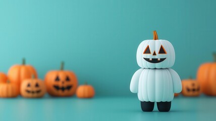 Costume-inspired Halloween packaging, business branding, illustration
