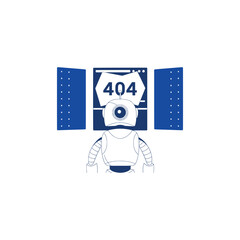 404 error, page not found set.  vector illustration
