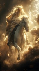 Biblical Illustration, The Second Coming of Jesus to Judge the Living and the Dead the Last Judgment