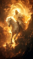Biblical Illustration, The Second Coming of Jesus to Judge the Living and the Dead the Last Judgment
