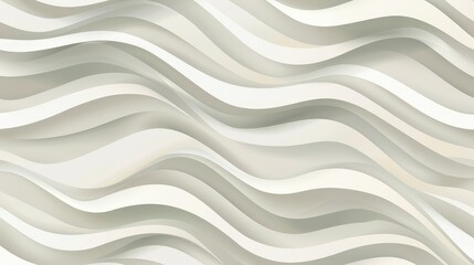 Obraz premium Abstract wavy pattern in soft neutral tones, ideal for backgrounds or design elements.