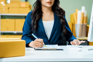 Asian businesswoman focusing on inclusivity, diversity, and support for LGBTQ entrepreneurs in the shipping and retail industry.