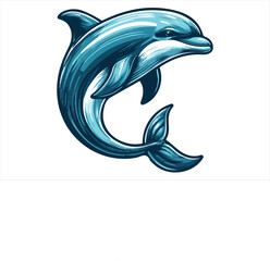 Fototapeta premium Dolphin Vector Illustration