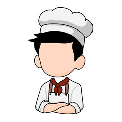 Chef logo design with hat and other position