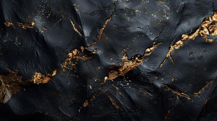 High-resolution image of a textured surface with gold glitter or sparkling particles,