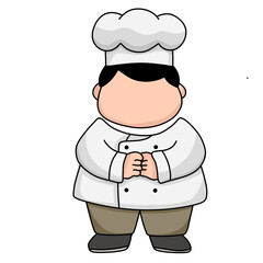 Chef logo design with hat and other position