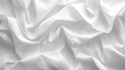 Obraz premium Close-up photograph of textured fabric with white shades and subtle light reflections,