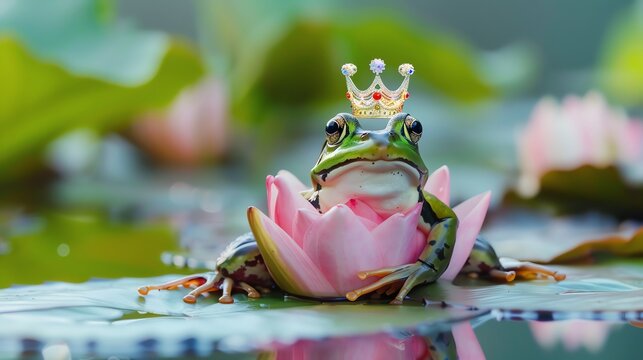 A collection of stock photos, vectors, and video of frog lily pad images