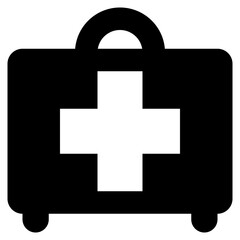 First Aid Kit Icon in Line Style Suitable for Web, Apps, Presentation, or Printable Meanings