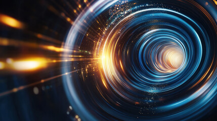 Obraz premium Abstract Spiral Light Tunnel