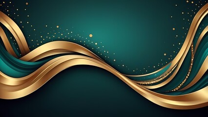 Abstract golden background with ornament