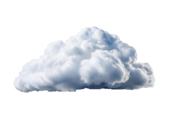Thunder cloud Isolated on transparent or white background
