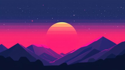 Vibrant bit background design blending retro geometrics with modern textures for a playful cartoon style effect.