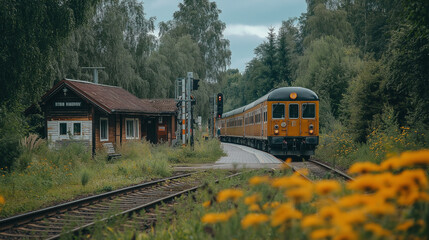 Obraz premium train station