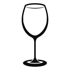 Minimalist Drink Glass Illustration