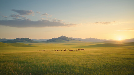 Obraz premium Tower In a vast Prairie