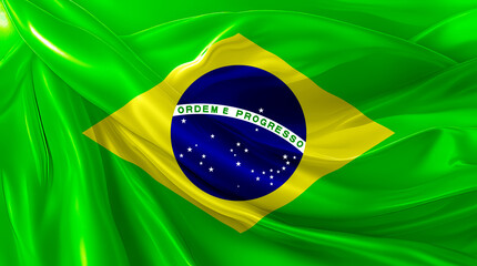 Fototapeta premium brazilian flag for national Day or Independence Day of brazil