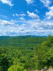 Obraz premium landscape with blue sky and clouds