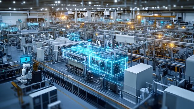 Showcasing the seamless of cutting edge technologies including intelligence big data and cloud computing in a modern optimized smart factory setting