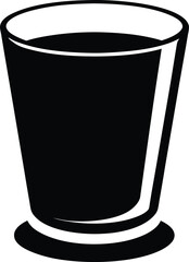 Minimalist Drink Glass Illustration