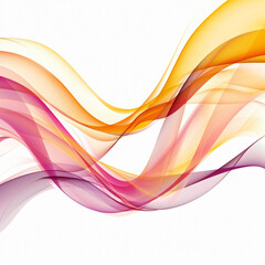 Naklejka premium Abstract background with coloured flowing wave design
