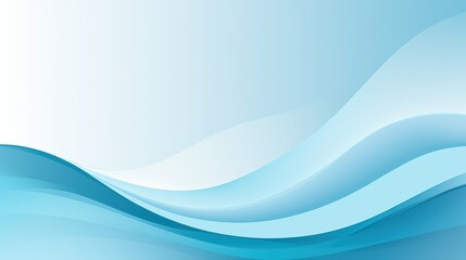 A smooth gradient design featuring soft blue waves, ideal for backgrounds or presentations.