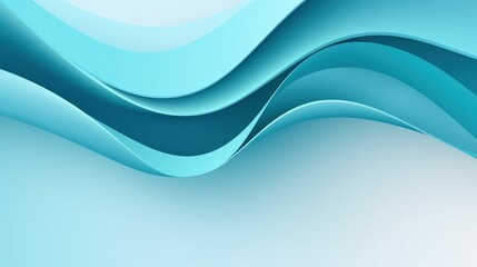 Obraz premium Abstract wavy design in shades of blue, creating a smooth and modern visual effect.