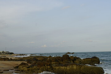 sea, ocean, sky, water, clouds, nature, horizon, clouds, beach, landscape, blue, waves, seascape, sun, sunset, coast, cloudy,