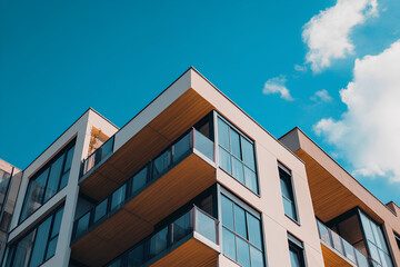 A low rise modern apartment buildings architecture city day