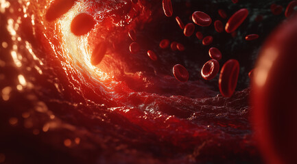 Microscopic View of Human Blood Vessels: Artery and Vein in Detail