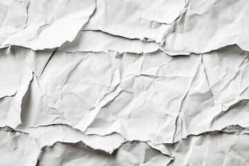 Fototapeta premium Old ripped torn blank and white posters textures backgrounds grunge creased crumpled paper vintage collage placards empty space text , ai
