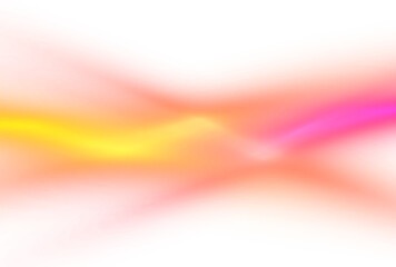 Transparent neon light leaks lens flare overlay effect. Glowing neon lights with light leaks overlay. Neon light beams, transparent background