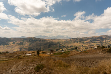 view of the mountains Challuate La Libertad Perú