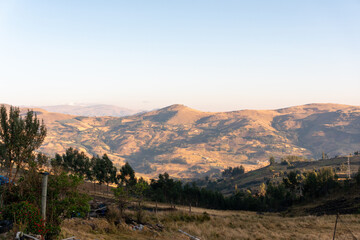 sunrise in the mountains Challuate La Libertad Perú