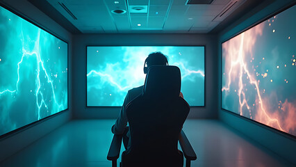 Futuristic Media Room