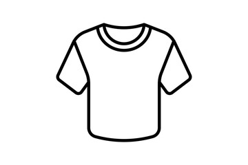 T-shirt icon. icon related to fashion. suitable for web site, app, user interfaces. line icon style