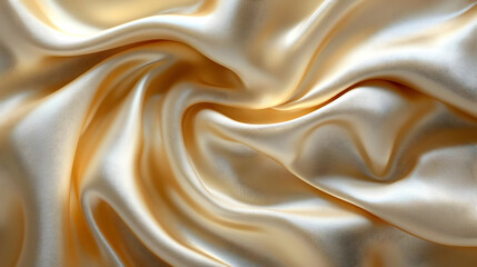 Obraz premium Smooth and silky beige fabric.