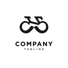 Fototapeta premium Mustache Bike logo icon vector