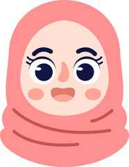 Cute Hijab Girl Style Illustration