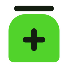 Fototapeta premium Medicine Icon in Solid Duotone Style Suitable for Web, Apps, Presentation, or Printable Meanings