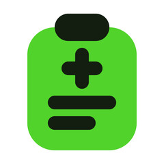 Fototapeta premium Report Icon in Solid Duotone Style Suitable for Web, Apps, Presentation, or Printable Meanings