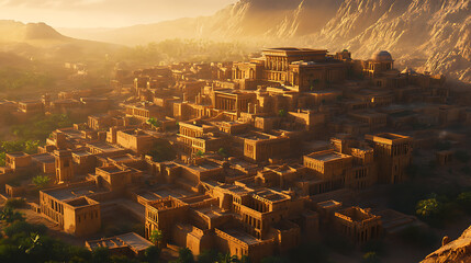 Hyper realistic Indus Valley Civilization